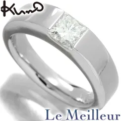 ケイウノ K.UNO プリンセスカット ピンキーリング ダイヤモンド 0.493ct Pt900 4号 新品仕上げのサムネイル