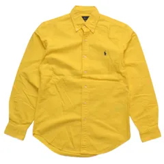 RALPH LAUREN ラルフローレン ボタンダウンシャツ ポニー刺繍 サイズXS イエロータグ 現行 長袖 メンズ CLASSIC FIT