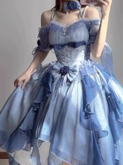 豪華姫系 lolita 可愛 レトロ風 オリジナル jsk ロリータ ワンピース LT-195 豪華姫系 lolita 可愛 レトロ風 オリジナル jsk ロリータ
