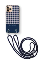 iPhone 13 iPhone13 アイフォン13 スマホケース スマホショルダー チェック柄 ギンガムチェック お洒落  かわいい ストラップ 調節可能 152cm  カラー05