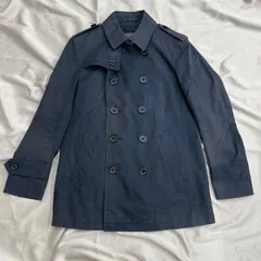 BLACK LABEL CREST BRIDGE  ブラックレーベルクレストブリッジ  メンズ　コート　チェッネイビー　紺色　M