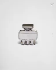 【日本入手困難】プラダ Plexiglas claw clip ヘアアクセサリー クリップ PRADA(プラダ) ヘアアクセサリー(レディース) - 海外