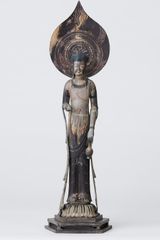 【静訪なる古式菩薩像 玉眼木彫 約36㎝ 室町時代頃】仏像民間信仰残欠観音歴史 静訪なる古式菩薩像 玉眼木彫 約36㎝ 室町時代頃】仏像民間信仰残欠