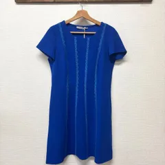 FAS　ワンピース　青　レース　フランス　M