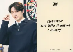【中古】コレクションカード(男性) 03：SEVENTEEN/ジュン(JUN)/「SEVENTEEN 2025 JAPAN FANMEETING ’HOLIDAY’」フォトカード