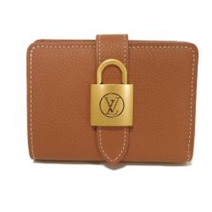 LOUIS VUITTON ルイ・ヴィトン ポルトフォイユ ロウキー コンパクト 現行 パドロック ブラウン 札入れ カードケース パスケース コインケース ミニウォレット RFID ICチップ 未使用 LVサークル コニャック 二つ折り財布 M12148