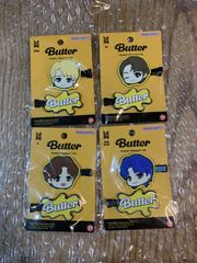 BTS TinyTAN Butter 앞머리 클립 4개 보컬 라인