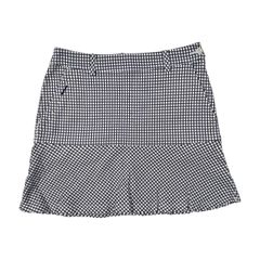 BEAMS GOLF ビームス ゴルフ チェック柄 ミニ スカート サイズ S /レディース/ホワイト×ネイビー