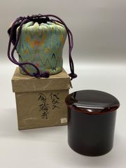 茶道具 塗師 洋鳳造 鮎蒔絵 寸切茶器 棗 共箱 - メルカリ