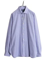 【お得なクーポン配布中!】 00s ポロ ラルフローレン ギンガム チェック 長袖 シャツ メンズ L 程 古着 00年代 オールド コットン 長袖シャツ ワイシャツ ワンポイント