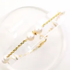 K18YG　ブレスレット　BRACELET　パール（真珠）　総重量約3.3g　約17cm