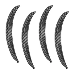 汎用 オーバーフェンダー 4本セット カーボン柄 PVC素材 幅33cm 厚さ15mm 両面テープ付き ハミタイ対策 ドレスアップ 管理V4