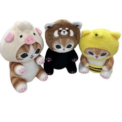 186001　★タグ付きあり・美品★　mofusand モフサンド　アニマル系　BIGぬいぐるみ　3点まとめ売り☆