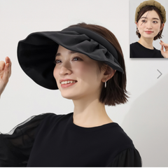 monocoto モノコト 濃い影　ＵＶカット カチューシャバイザー　帽子　カチューシャ　2way