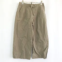 ◇ SHIPS Days ウエストゴム ワンタック カジュアル シンプル ワイドパンツ サイズS/M カーキ レディース E  【1310300020325】のサムネイル