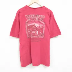 XL/古着 半袖 Tシャツ メンズ 家 コロラド 大きいサイズ コットン クルーネック 赤 レッド 24mar08 中古