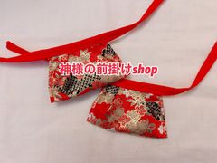 貴重！京友禅！お稲荷様、狛犬様、お地蔵様の前屈み5×10cm2枚セット
