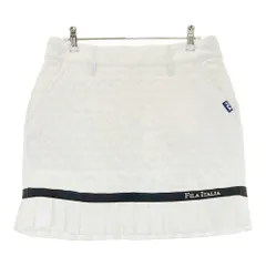 サイズ：L FILA GOLF フィラゴルフ ; 2024年モデル 中綿スカート ハート総柄 ホワイト系 [240101540564] ゴルフウェア レディース ストスト