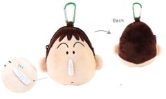티[무료우송][크레용 신짱]카라비나 봉제인형 지퍼 마스코트[보짱][TV][애니메이션][만화][영화][파우치][케이스][소품함][수납][키홀더][키링][잡화][굿즈][귀여운]