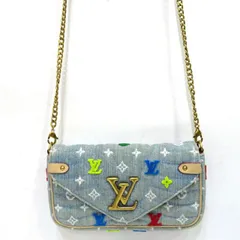    中古 ルイヴィトン ニューウェーブ チェーンショルダーポシェット ABランク デニム M67531 レディース 【送料無料】【名谷店】