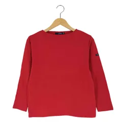 セントジェームス SAINT JAMES フランス製 無地 バスクシャツ ボートネックTシャツ レディース  XXS