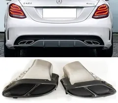 ベンツ ｗ205/w212 /w222 AMG マフラー カッター 　Bk 2ｐ 2025年最新】ベンツ マフラーカッターの人気アイテム - メルカリ