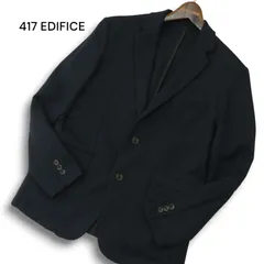 417 EDIFICE エディフィス 通年★ 2B アンコン テーラード ジャケット Sz.M メンズ ネイビー