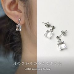HARIOハリオ K10ピアス ゴールド ハリオランプファクトリー ガラス 花