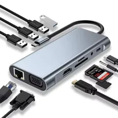 11 in 1 Type-c USB 3.0 ハブ マルチポート