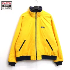 80s USA製 vintage L.L.Bean ウォームアップジャケット 裏地フリース ナイロンジャケット メンズ 表記XLサイズ