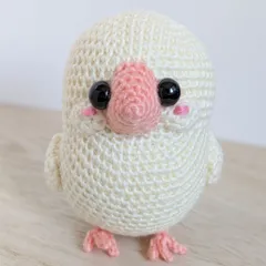 オーダー受付専用 まん丸な鳥 カウボーイシリーズ あみぐるみ キーホルダー