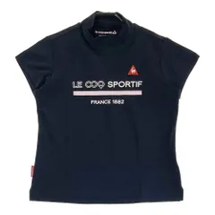 サイズ：L LE COQ GOLF ルコックゴルフ QGWNJA05 ハイネック 半袖Tシャツ  ブラック系 [240101500618] ゴルフウェア レディース ストスト