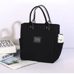 ☆ ブラック ☆ ランチバッグ 弁当バッグ 弁当袋 ランチバッグ 保冷バッグ 保冷 保温 弁当 保冷バック 弁当袋 トートバッグ 保冷トート 弁当バッグ 弁当入れ エコバッグ エコバック ミニトート 手提げ マチあり 保温保冷バッグ 保冷保温 ランチ お弁当