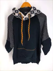 メルシーボークー mercibeaucoup 素材切替 ジップ ドットパーカーのサムネイル