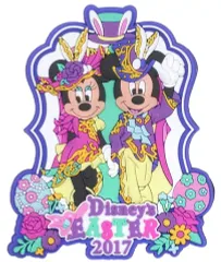 【中古】マグネット・磁石 ミッキーマウス＆ミニーマウス マグネット 「ディズニー・イースター2017」 東京ディズニーシー限定