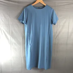 オットー Otto Collection ワンピース 半袖 無地 タック ポケット 水色 Lサイズ 2025071100020のサムネイル