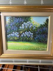 紫陽花の油絵 額サイズ 縦50センチ横40センチ - メルカリ