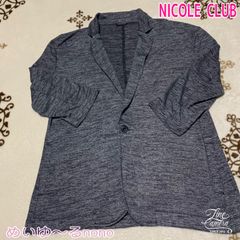 NICOLE CLUB✨メンズ薄手ニットジャケット【52サイズ】