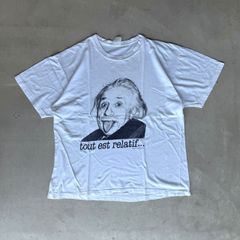 90s アインシュタイン Tシャツ シングルステッチ フェード XL アート