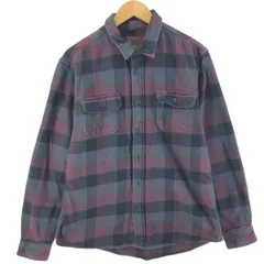 ORVIS フランネル チェックシャツ 長袖 古着 ORVIS 長袖 フランネルチェックシャツ メンズXL相当