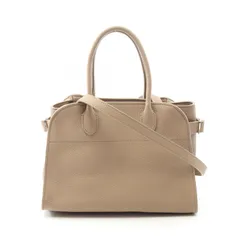 ザ ロウ THE ROW ハンドバッグ Soft Margaux 10 W1190L133 グレージュ レザー ソフトマルゴー10 レディース Used Aのサムネイル