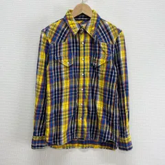 REMI RELIEF レミレリーフ フラワースタッズ 長袖 ウエスタンシャツ チェック S 10122143