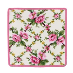 新品 フェイラー FEILER ハンカチ ハンドタオル タオルハンカチ 25cm アメリ ラズベリー ホワイト×ピンク【ネコポス】