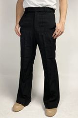 イギリス海軍 ROYAL NAVY ブラック フレア ドレスパンツ 新品 206BN-F=