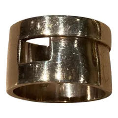 GUCCI (グッチ) ★★ ⑤ オープンGリング ユニセックス シルバー 17