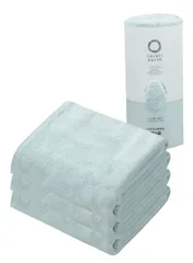 【迅速発送】【 限定】 シービージャパン(CB JAPAN) carari(カラリ) ヘアドライタオル 吸水力4倍のマイクロファイバー earth ブルー 3枚組 繊維の隙間に素早く吸水 速乾 マシュマロ肌触り ふわふわもちもち 40×100cmカラリアース