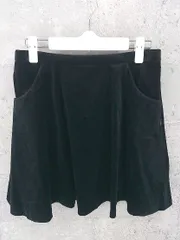 ◇ Ray BEAMS レイ ビームス 膝丈 フレア スカート 1 ブラック *  【1002799327282】