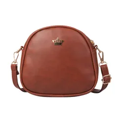 [ドナリー] ショルダーバッグ ポシェット ミニ ポーチ 小さめ レザー レディース (ダークブラウン) [ダークブラウン]