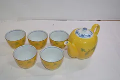 橘吉萩原司急須2個茶碗5個のセット茶器茶道具茶道未使用品