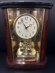 CITIZEN クォーツ置時計 木目調　アンティーク